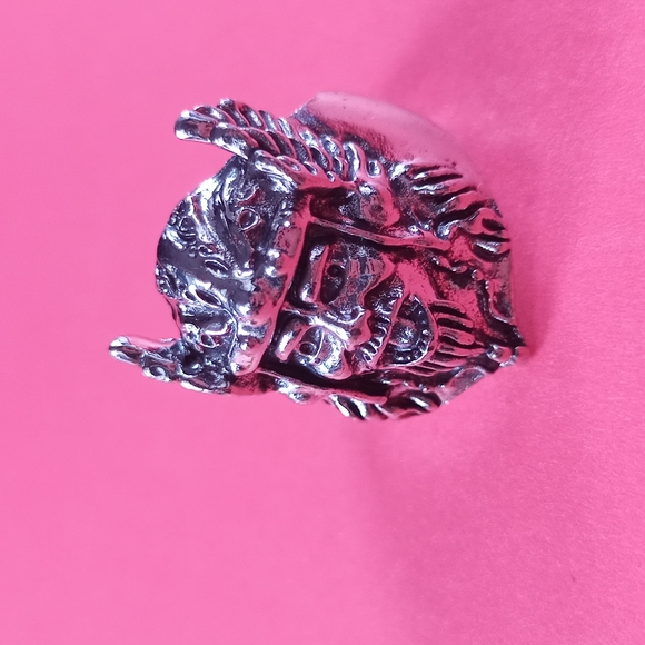 Thor Greek Mythology Heavy Metal Skull Gothic Biker Punk Ring Hip Hop Medieval - Picture 4 of 4